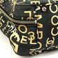 CHANEL By The Sea Line CC Coco Mark Logo Bag Shoulder Tote Bag Shoulder Bag Canvas Unisex Black