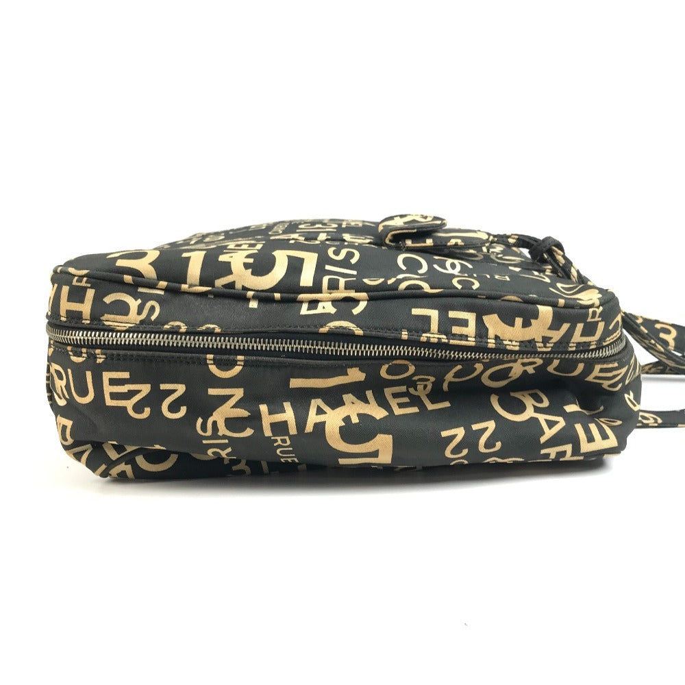 CHANEL By The Sea Line CC Coco Mark Logo Bag Shoulder Tote Bag Shoulder Bag Canvas Unisex Black