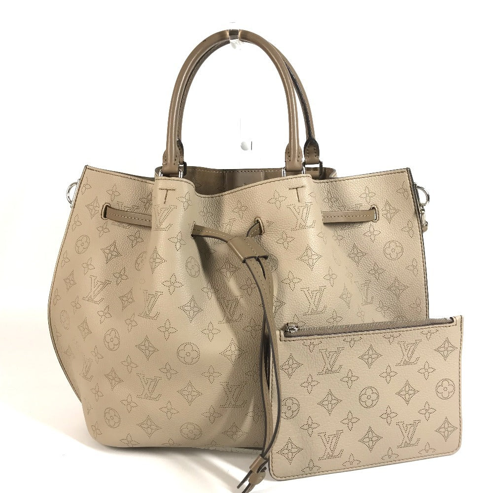 LOUIS VUITTON M54403 Monogram Mahina Girolata Bag Tote Bag Handbag Monogram Mahina Leather Women's Galet Beige