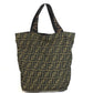 FENDI Vintage Zucca Logo Foldable Eco Bag Shoulder Bag Tote Bag Handbag Shoulder Bag Canvas Unisex Brown