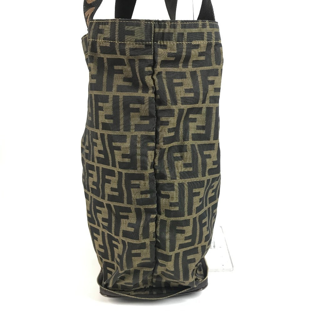 FENDI Vintage Zucca Logo Foldable Eco Bag Shoulder Bag Tote Bag Handbag Shoulder Bag Canvas Unisex Brown