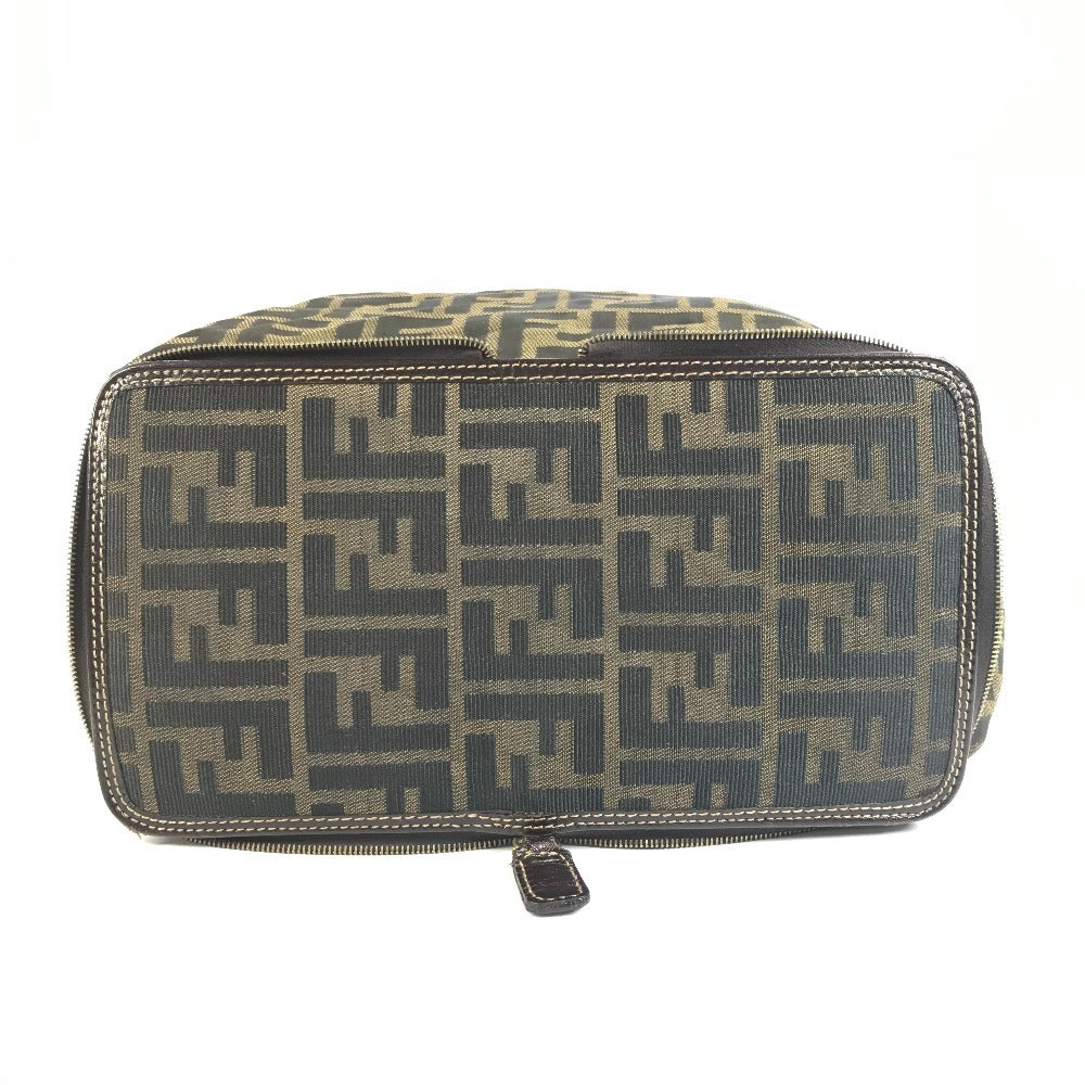 FENDI Vintage Zucca Logo Foldable Eco Bag Shoulder Bag Tote Bag Handbag Shoulder Bag Canvas Unisex Brown