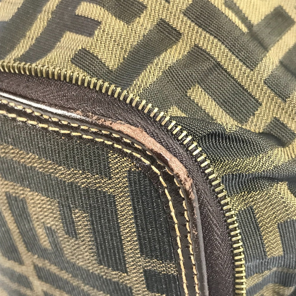 FENDI Vintage Zucca Logo Foldable Eco Bag Shoulder Bag Tote Bag Handbag Shoulder Bag Canvas Unisex Brown