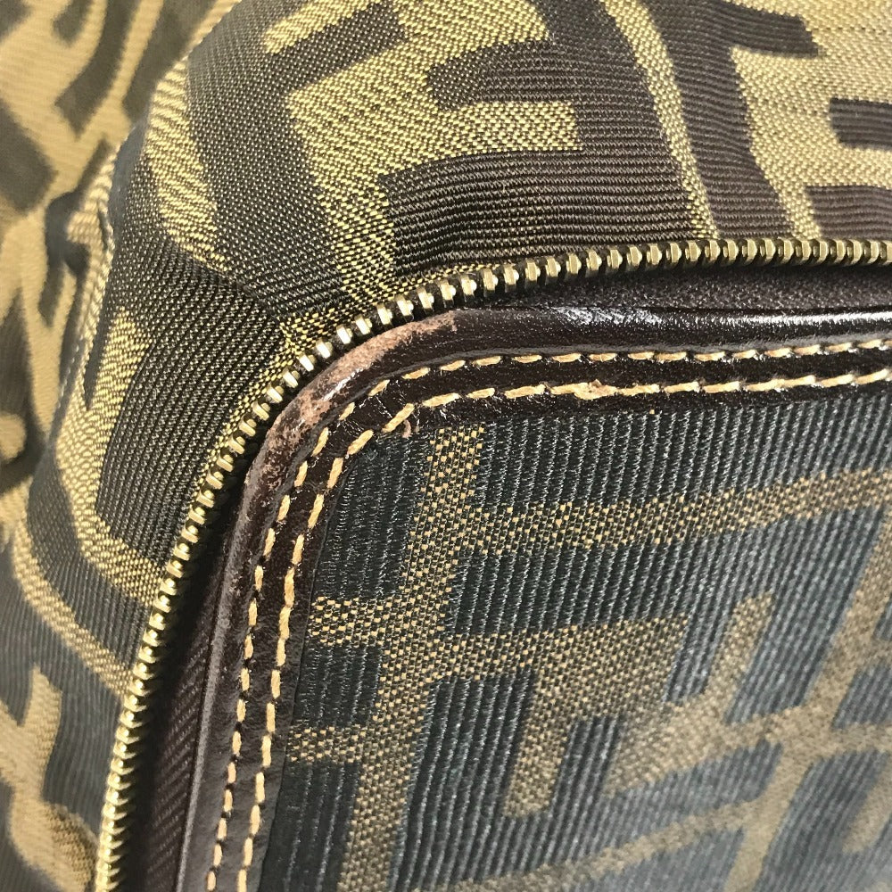 FENDI Vintage Zucca Logo Foldable Eco Bag Shoulder Bag Tote Bag Handbag Shoulder Bag Canvas Unisex Brown