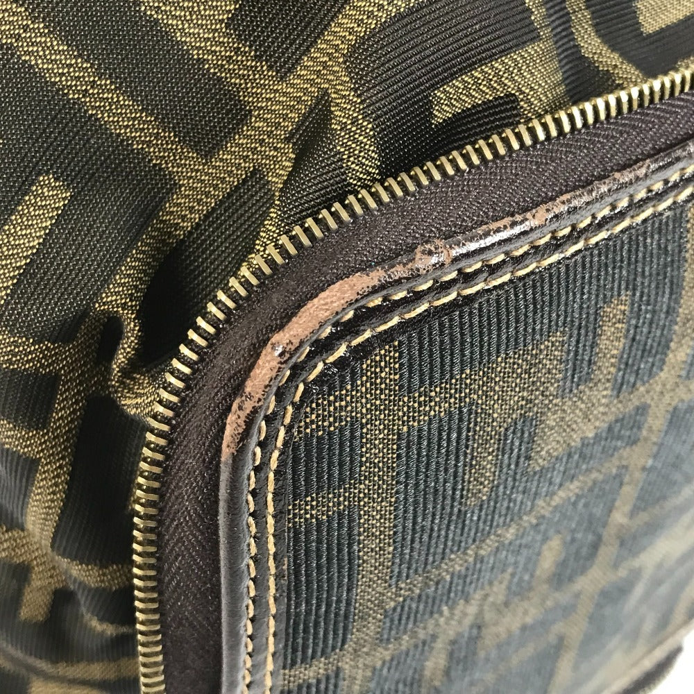 FENDI Vintage Zucca Logo Foldable Eco Bag Shoulder Bag Tote Bag Handbag Shoulder Bag Canvas Unisex Brown