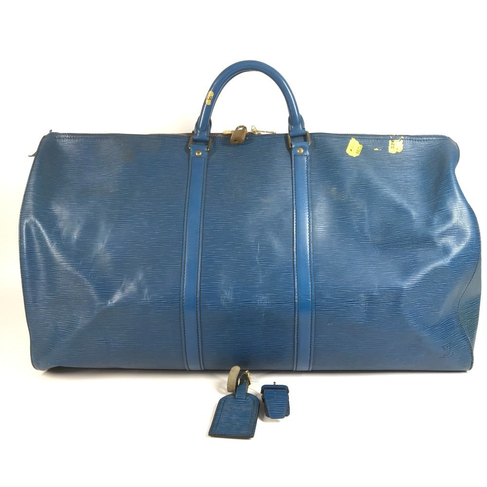 LOUIS VUITTON M42945 Epi Keepall 60 Keepall 60 Travel Bag Boston Bag Bag Boston Bag Epi Leather Unisex Toledo Blue Blue