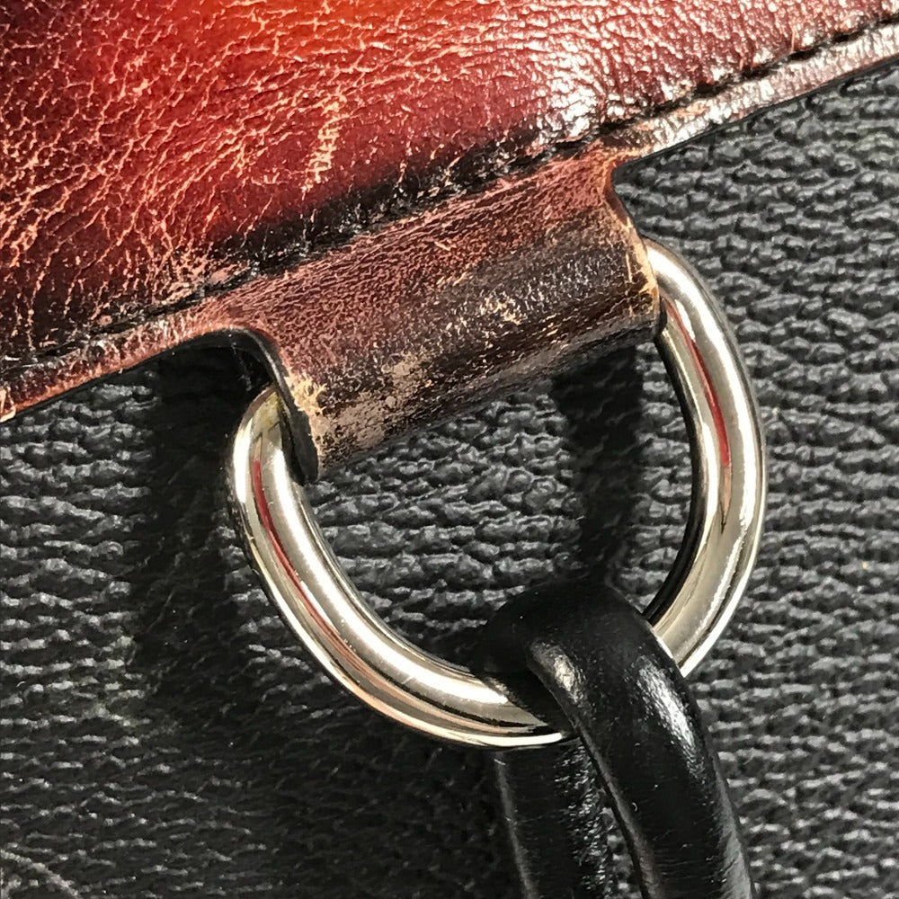Berluti エスカパード ロゴ ポーチ カバン セカンドバッグ クラッチバッグ レザー ユニセックス ブラック