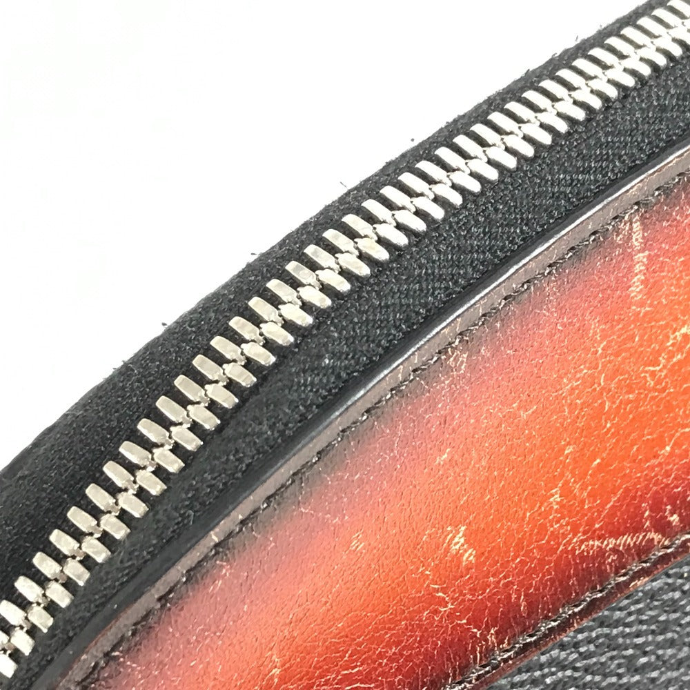 Berluti エスカパード ロゴ ポーチ カバン セカンドバッグ クラッチバッグ レザー ユニセックス ブラック