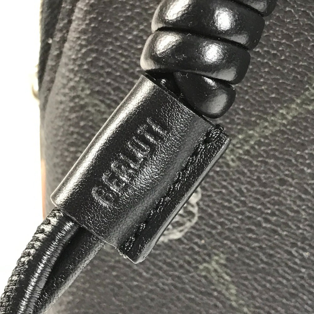 Berluti エスカパード ロゴ ポーチ カバン セカンドバッグ クラッチバッグ レザー ユニセックス ブラック