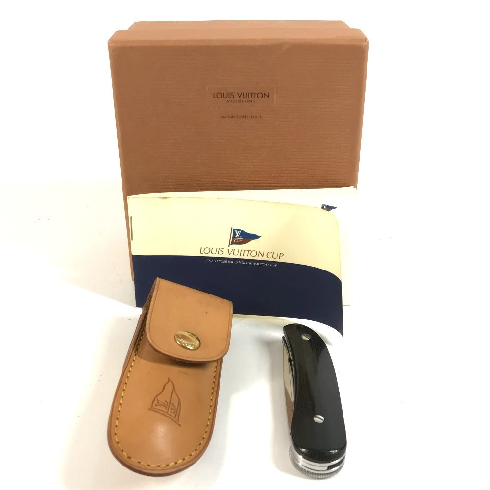 LOUIS VUITTON M80023 LVCUP ルイヴィトンカップ 折り畳み シーナイフ ケース付き インテリア ナイフ SS ユニセックス ブラック