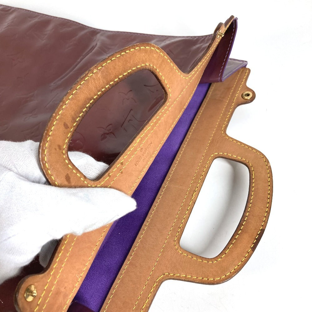 LOUIS VUITTON M91079 モノグラムヴェルニ スタントン カバン 2つ折り クラッチバッグ ハンドバッグ モノグラムヴェルニキャンバス レディース ヴィオレ パープル