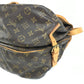 LOUIS VUITTON M42254 โมโนแกรม Saumur 35 กระเป๋าสะพายข้างแบบมีฝาพับ Monogram Canvas Unisex สีน้ำตาล