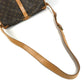 LOUIS VUITTON M42254 โมโนแกรม Saumur 35 กระเป๋าสะพายข้างแบบมีฝาพับ Monogram Canvas Unisex สีน้ำตาล