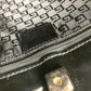 GUCCI 001 4231 ヴィンテージ ロゴ ストライプ カバン 肩掛け トートバッグ ショルダーバッグ キャンバス ユニセックス ブラック