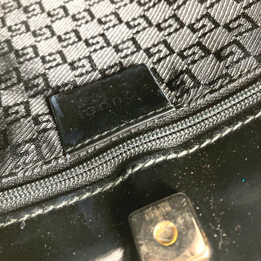 GUCCI 001 4231 ヴィンテージ ロゴ ストライプ カバン 肩掛け トートバッグ ショルダーバッグ キャンバス ユニセックス ブラック