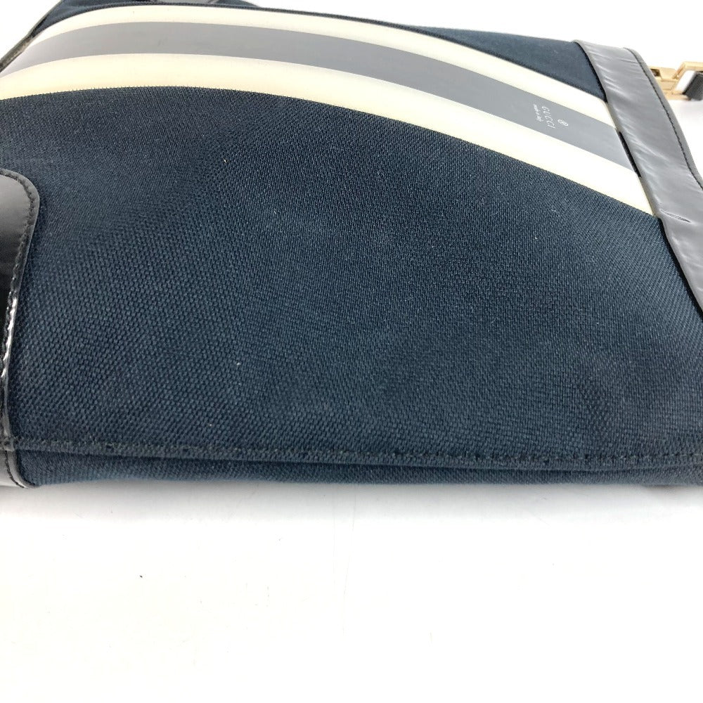 GUCCI 001 4231 ヴィンテージ ロゴ ストライプ カバン 肩掛け トートバッグ ショルダーバッグ キャンバス ユニセックス ブラック