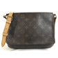 LOUIS VUITTON M51388 モノグラム ミュゼットタンゴ カバン 斜め掛け フラップ ショルダーバッグ モノグラムキャンバス ユニセックス ブラウン