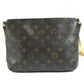 LOUIS VUITTON M51388 モノグラム ミュゼットタンゴ カバン 斜め掛け フラップ ショルダーバッグ モノグラムキャンバス ユニセックス ブラウン