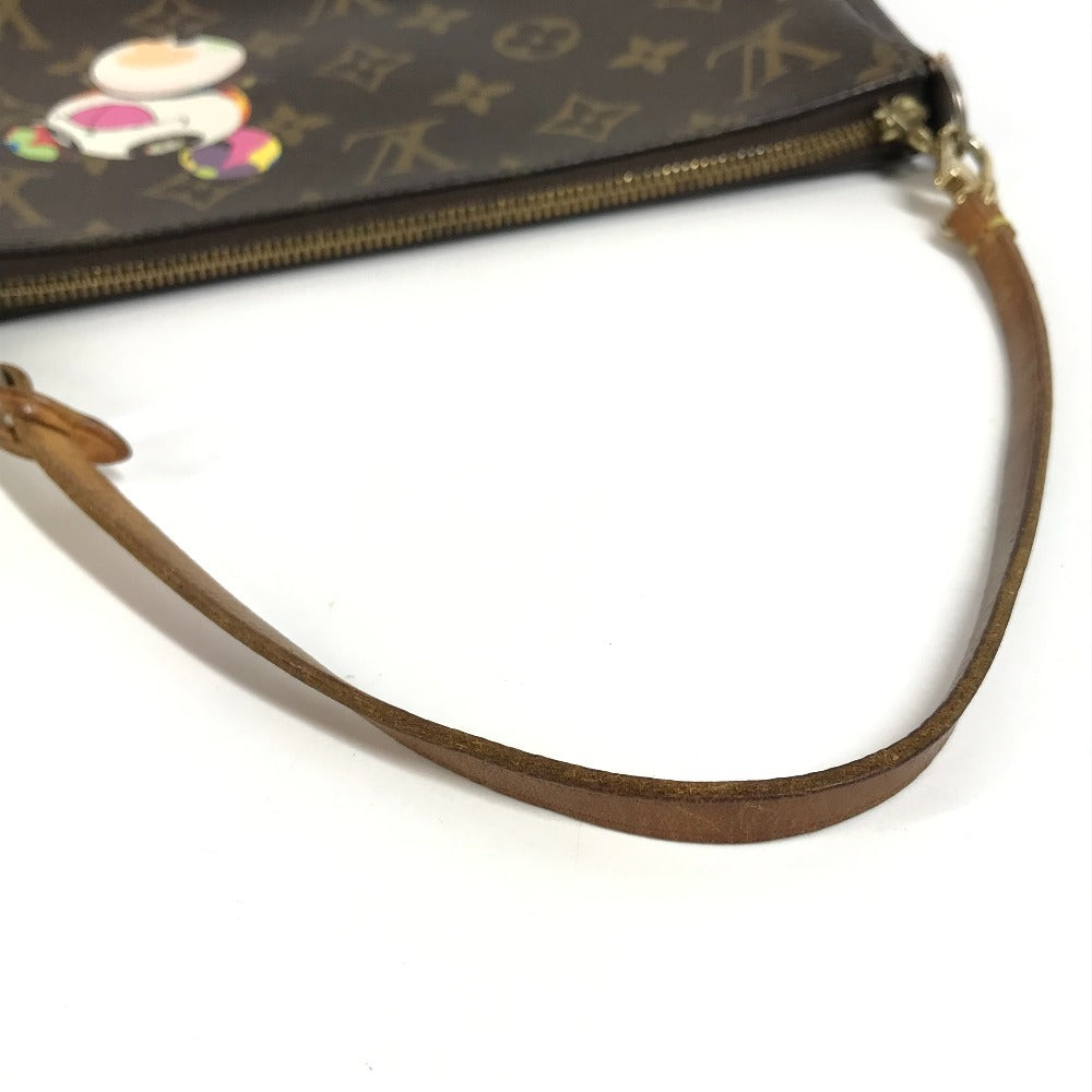 LOUIS VUITTON M51981 モノグラム パンダ 村上隆 ポシェットアクセソワール カバン アクセサリーポーチ ハンドバッグ ショルダーバッグ モノグラムキャンバス レディース ブラウン