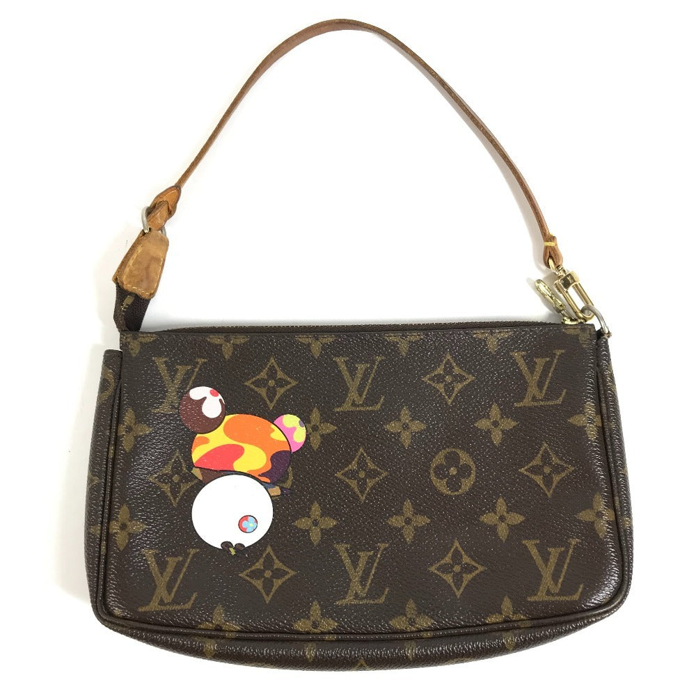 LOUIS VUITTON M51981 モノグラム パンダ 村上隆 ポシェットアクセソワール カバン アクセサリーポーチ ハンドバッグ ショルダーバッグ モノグラムキャンバス レディース ブラウン