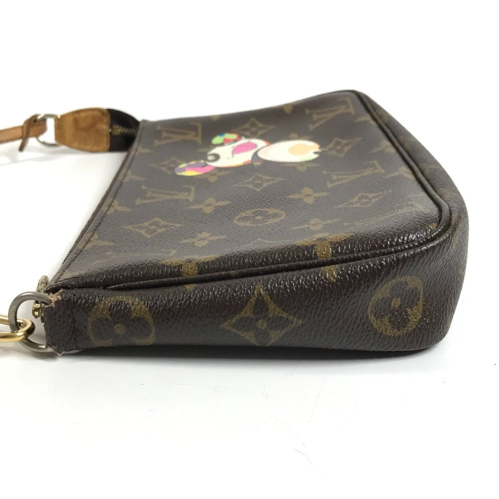 LOUIS VUITTON M51981 モノグラム パンダ 村上隆 ポシェットアクセソワール カバン アクセサリーポーチ ハンドバッグ ショルダーバッグ モノグラムキャンバス レディース ブラウン