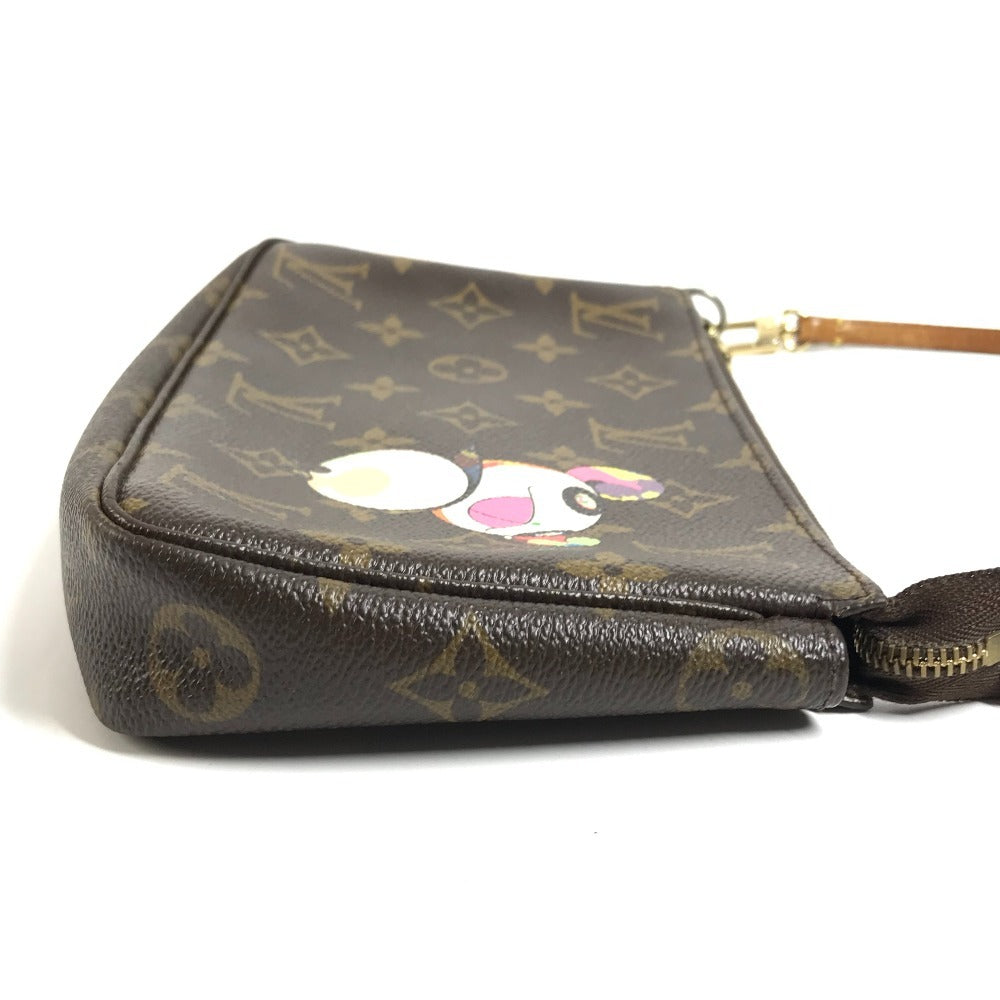 LOUIS VUITTON M51981 モノグラム パンダ 村上隆 ポシェットアクセソワール カバン アクセサリーポーチ ハンドバッグ ショルダーバッグ モノグラムキャンバス レディース ブラウン