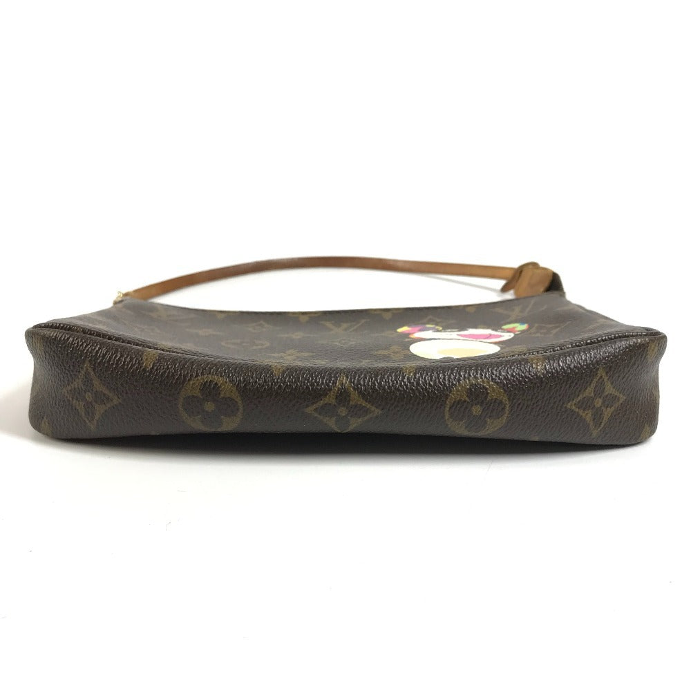 LOUIS VUITTON M51981 モノグラム パンダ 村上隆 ポシェットアクセソワール カバン アクセサリーポーチ ハンドバッグ ショルダーバッグ モノグラムキャンバス レディース ブラウン