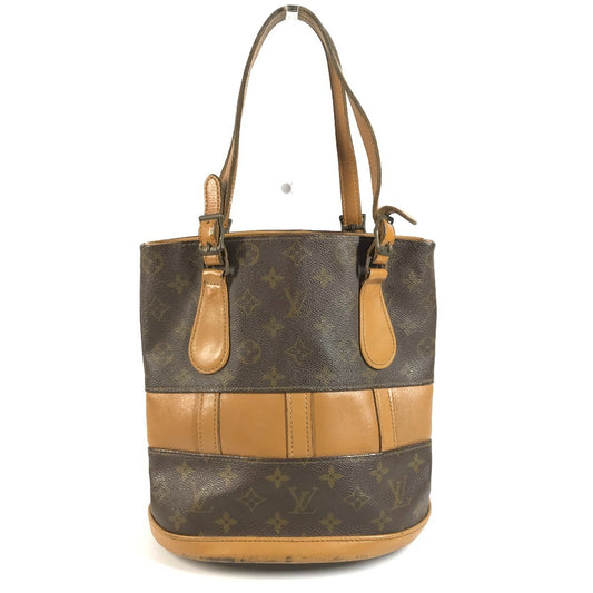 LOUIS VUITTON T42238 モノグラム バケットPM バケツ バケット PM USA アメリカ 限定 トートバッグ カバン ハンドバッグ モノグラムキャンバス レディース ブラウン