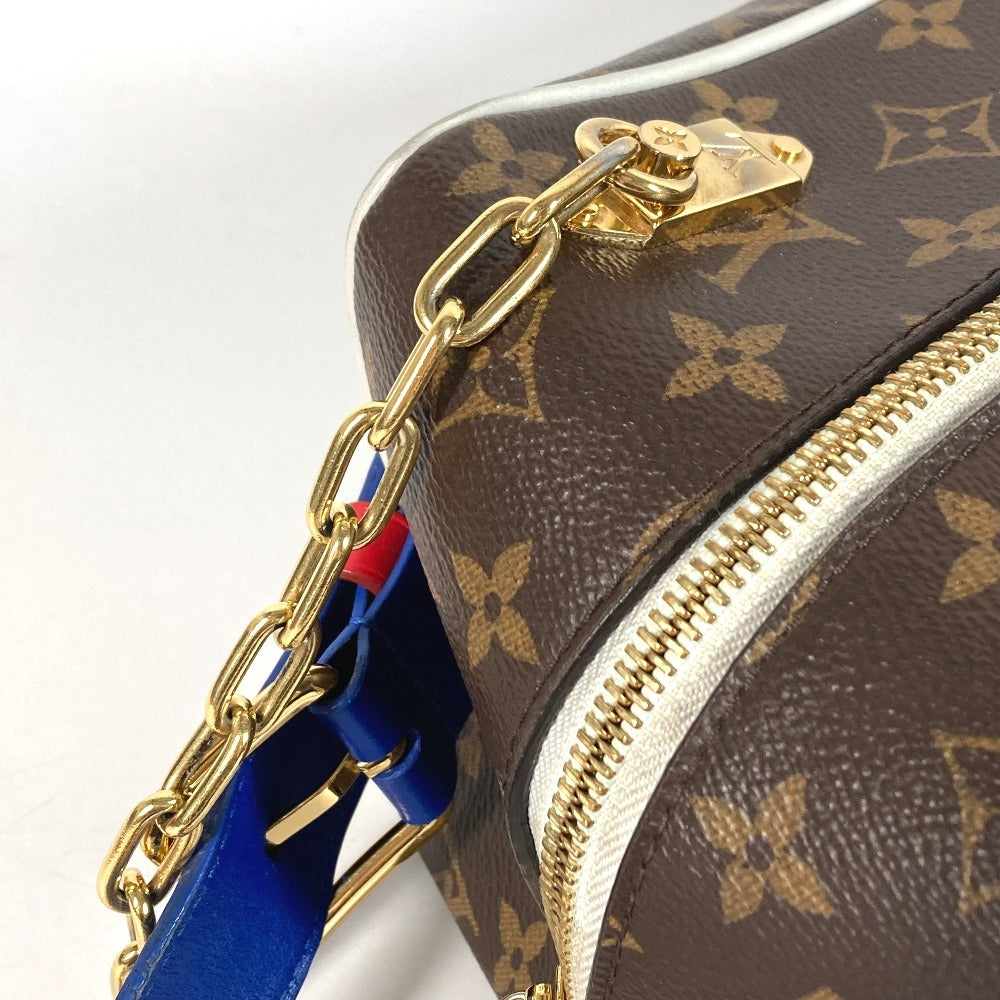 LOUIS VUITTON M45588 モノグラム NBA コラボ クローク ドップ キット カバン ポーチ クラッチバッグ チェーン セカンドバッグ モノグラムキャンバス ユニセックス ブラウン