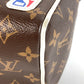 LOUIS VUITTON M45588 モノグラム NBA コラボ クローク ドップ キット カバン ポーチ クラッチバッグ チェーン セカンドバッグ モノグラムキャンバス ユニセックス ブラウン