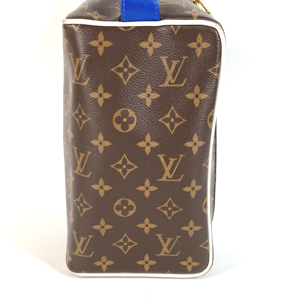 LOUIS VUITTON M45588 モノグラム NBA コラボ クローク ドップ キット カバン ポーチ クラッチバッグ チェーン セカンドバッグ モノグラムキャンバス ユニセックス ブラウン