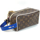 LOUIS VUITTON M45588 モノグラム NBA コラボ クローク ドップ キット カバン ポーチ クラッチバッグ チェーン セカンドバッグ モノグラムキャンバス ユニセックス ブラウン