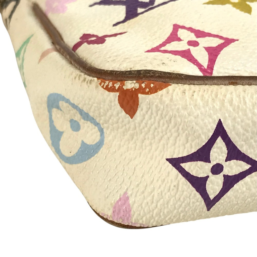 LOUIS VUITTON M92649 Monogram Multicolore Pochette Accessoires Accessory Pouch Shoulder Bag Monogram Multicolore Canvas Women's Blanc White
