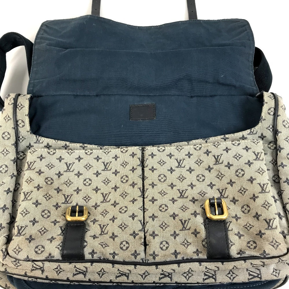 LOUIS VUITTON M42350 モノグラムミニ サックママン おむつ替えシート付 カバン 斜め掛け メッセンジャーバッグ マザーズバッグ ショルダーバッグ モノグラムミニキャンバス レディース ネイビー
