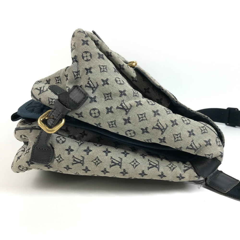 LOUIS VUITTON M42350 モノグラムミニ サックママン おむつ替えシート付 カバン 斜め掛け メッセンジャーバッグ マザーズバッグ ショルダーバッグ モノグラムミニキャンバス レディース ネイビー