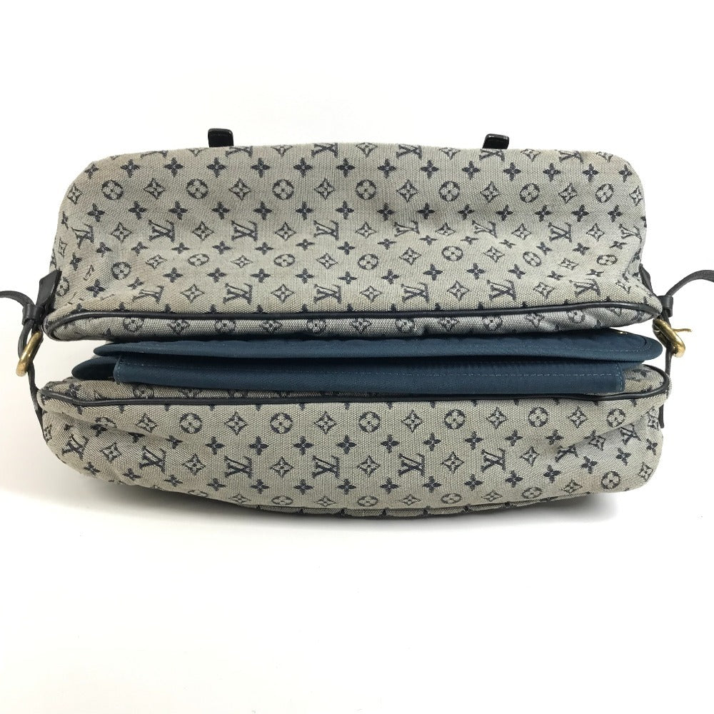 LOUIS VUITTON M42350 モノグラムミニ サックママン おむつ替えシート付 カバン 斜め掛け メッセンジャーバッグ マザーズバッグ ショルダーバッグ モノグラムミニキャンバス レディース ネイビー