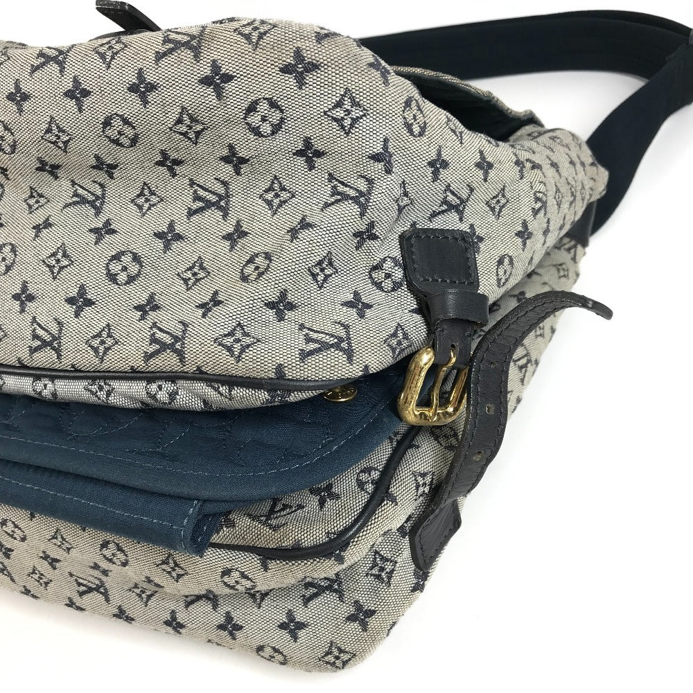LOUIS VUITTON M42350 モノグラムミニ サックママン おむつ替えシート付 カバン 斜め掛け メッセンジャーバッグ マザーズバッグ ショルダーバッグ モノグラムミニキャンバス レディース ネイビー