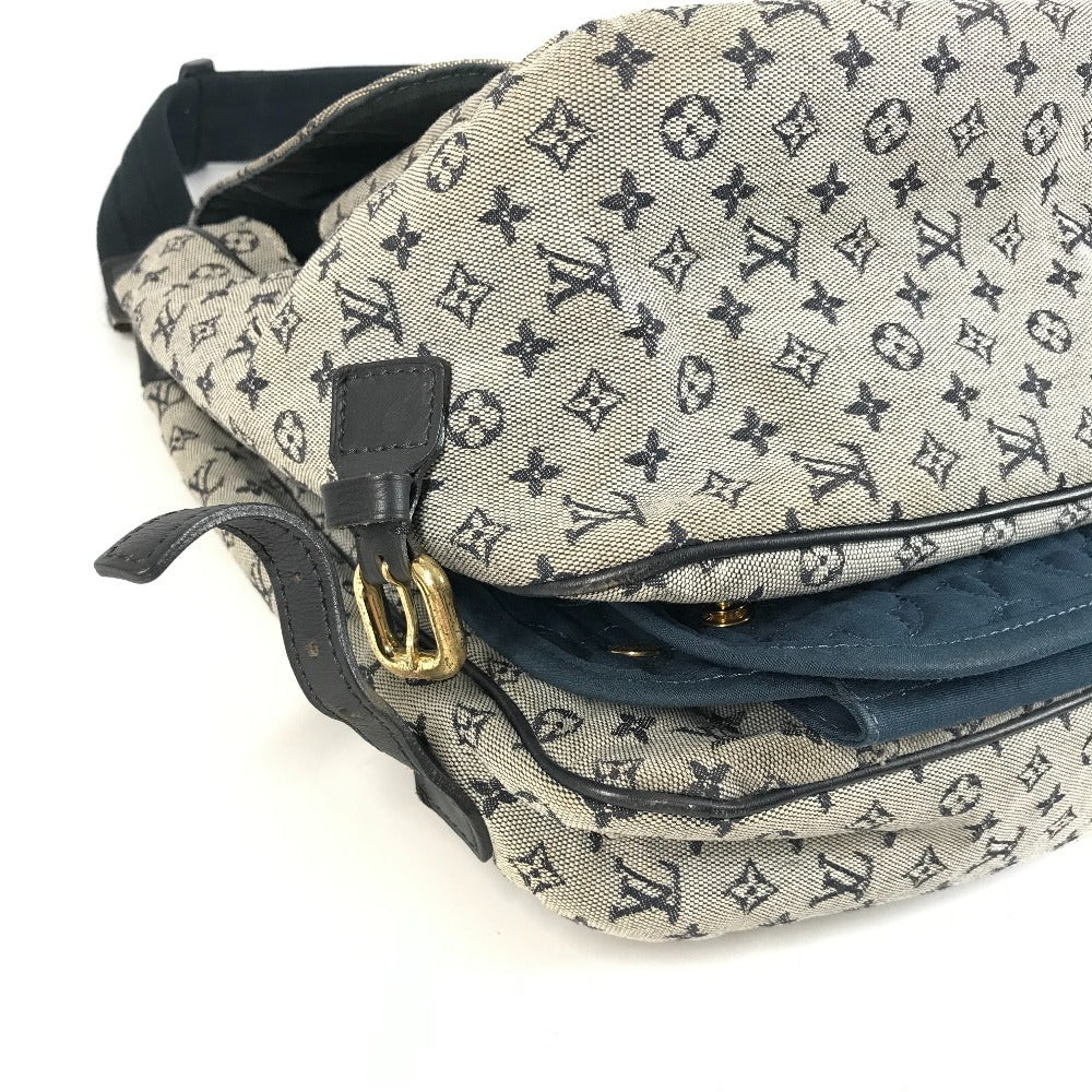 LOUIS VUITTON M42350 モノグラムミニ サックママン おむつ替えシート付 カバン 斜め掛け メッセンジャーバッグ マザーズバッグ ショルダーバッグ モノグラムミニキャンバス レディース ネイビー