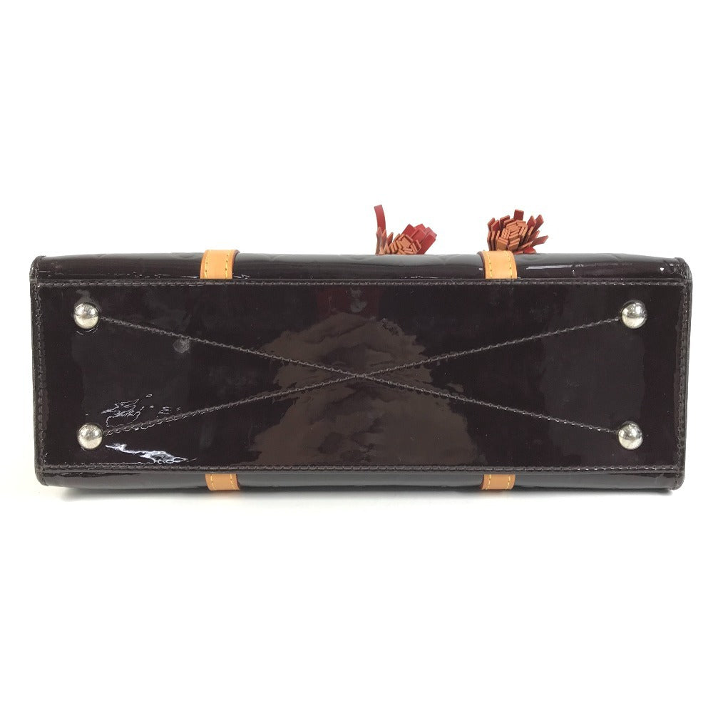 LOUIS VUITTON M96052 モノグラムヴェルニ フリンジ タッセル シエネガ カバン トートバッグ 2WAYバッグ ショルダーバッグ ハンドバッグ モノグラムヴェルニキャンバス レディース アマラント パープル