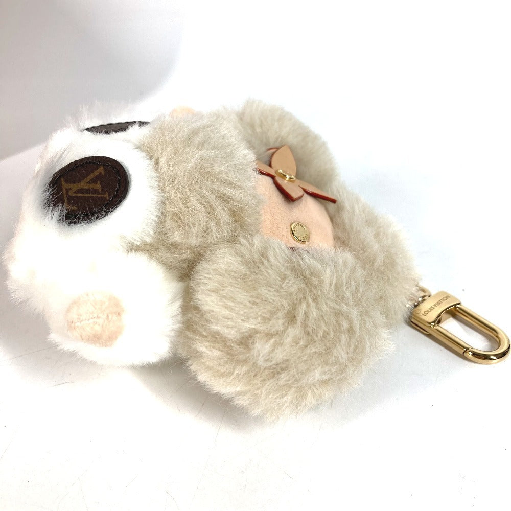LOUIS VUITTON M02324 モノグラム バッグチャーム マイ ヴィヴィエンヌ バッグチャーム ファー キーホルダー フォックス ユニセックス ベージュ