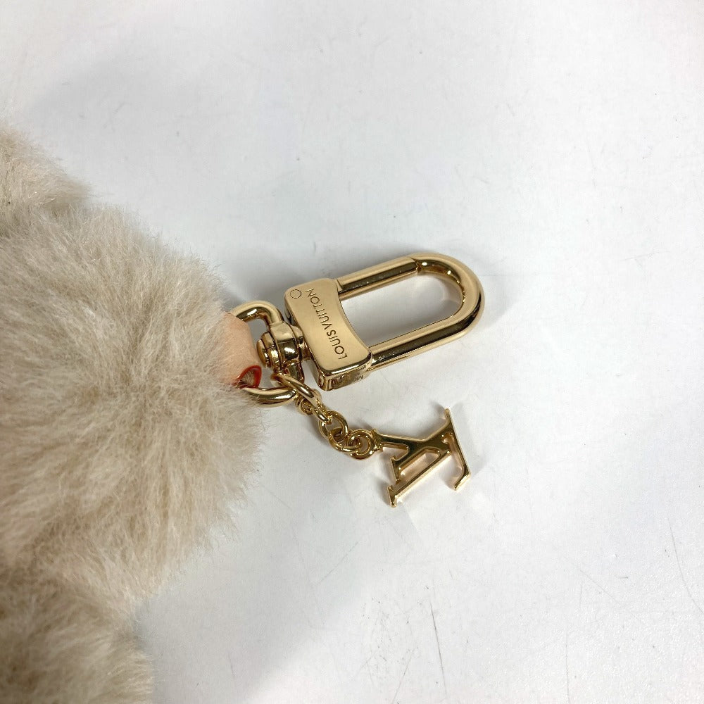 LOUIS VUITTON M02324 モノグラム バッグチャーム マイ ヴィヴィエンヌ バッグチャーム ファー キーホルダー フォックス ユニセックス ベージュ