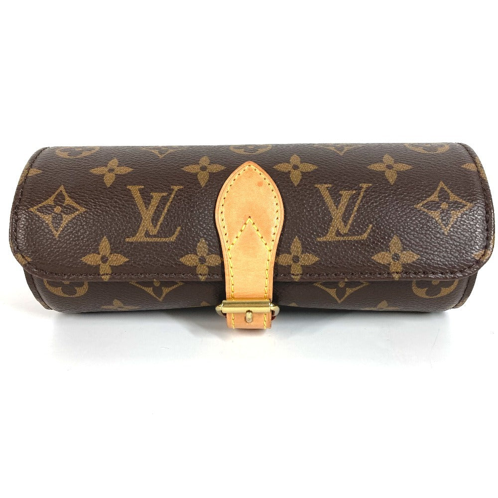 LOUIS VUITTON M47530 モノグラム エテュイ 3 モントル 時計ケース ウォッチケース ポーチ モノグラムキャンバス ユニセックス ブラウン