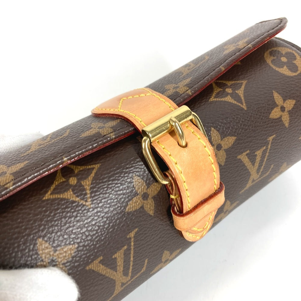 LOUIS VUITTON M47530 モノグラム エテュイ 3 モントル 時計ケース ウォッチケース ポーチ モノグラムキャンバス ユニセックス ブラウン