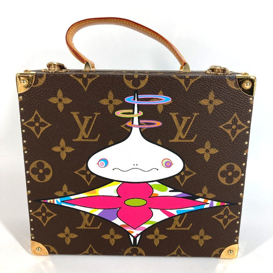 LOUIS VUITTON M92476 モノグラム LV×TM 村上隆 世界200個限定 オニオンヘッド ジュエリーボックス カバン アクセサリー ボックス BOX ミラー 鏡 ハンドバッグ モノグラムキャンバス レディース ブラウン