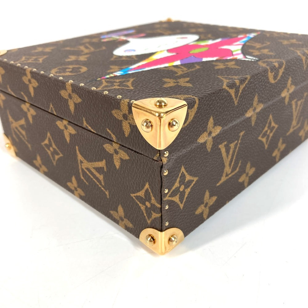 LOUIS VUITTON M92476 Monogram LV×TM Takashi Murakami World 200 Limited Edition Onion Head Jewelry Box Bag Accessory Box BOX Mirror Handbag Monogram Canvas Ladies Brown