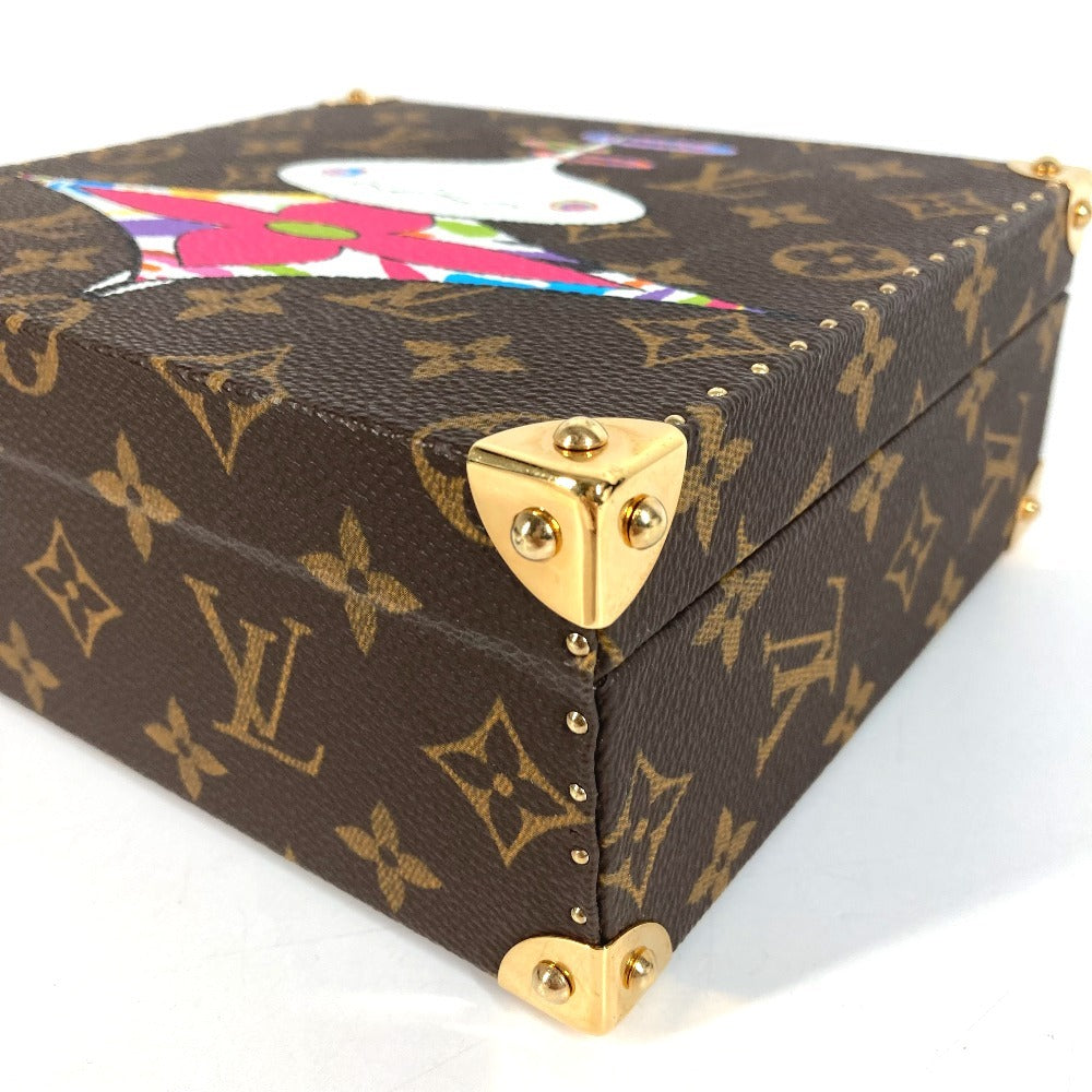 LOUIS VUITTON M92476 Monogram LV×TM Takashi Murakami World 200 Limited Edition Onion Head Jewelry Box Bag Accessory Box BOX Mirror Handbag Monogram Canvas Ladies Brown