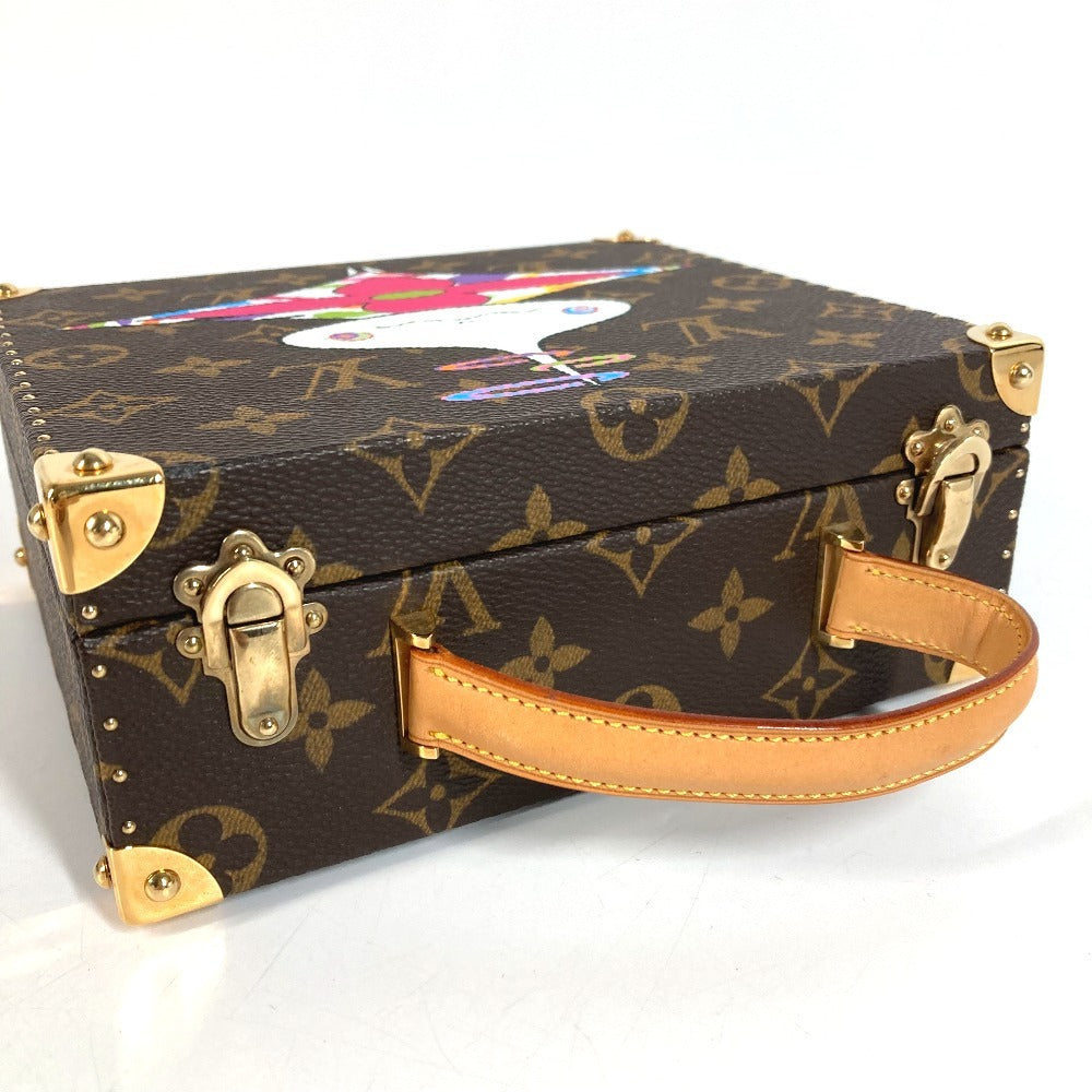 LOUIS VUITTON M92476 Monogram LV×TM Takashi Murakami World 200 Limited Edition Onion Head Jewelry Box Bag Accessory Box BOX Mirror Handbag Monogram Canvas Ladies Brown