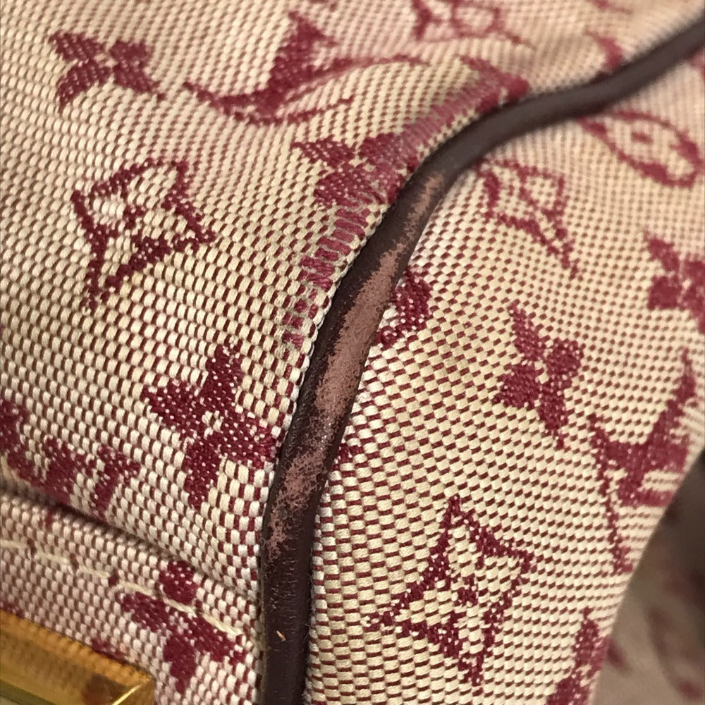 LOUIS VUITTON M92216 Monogram Mini Josephine PM Josephine PM Bag Mini Boston Bag Handbag Monogram Mini Canvas Women's Cerise Red