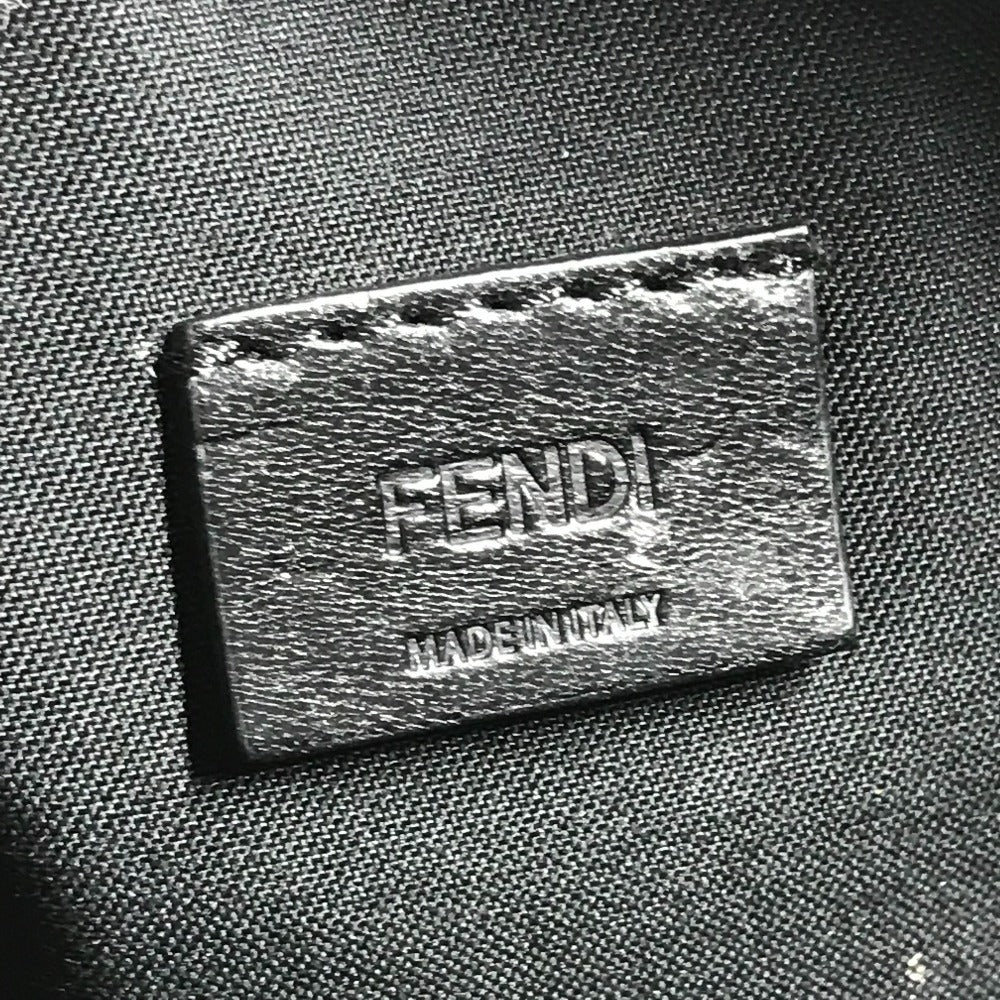 FENDI 7N0078 ズッカ ロゴ カバン ポーチ セカンドバッグ クラッチバッグ レザー/コーティングキャンバス ユニセックス ブラウン