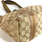 GUCCI 137396 チャーム付き ロゴ GG カバン 肩掛け トートバッグ ショルダーバッグ GGキャンバス/レザー ユニセックス ベージュ